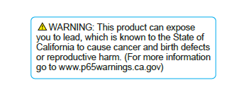 Prop 65 Warning Label Size Requirements