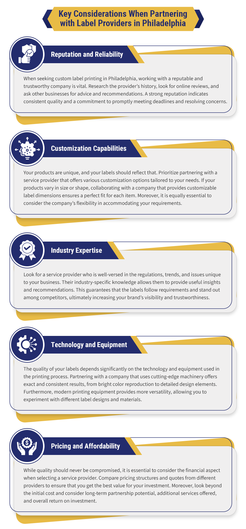 Key Considerations When Partnering With Label Providers in Philadelphia